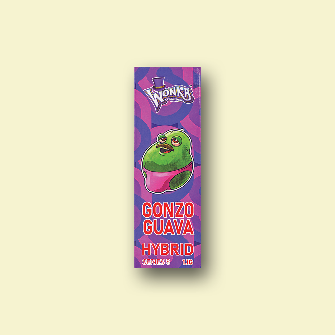 GONZO GUAVA (BACKGROUND) Guava flavour THC vape pen
