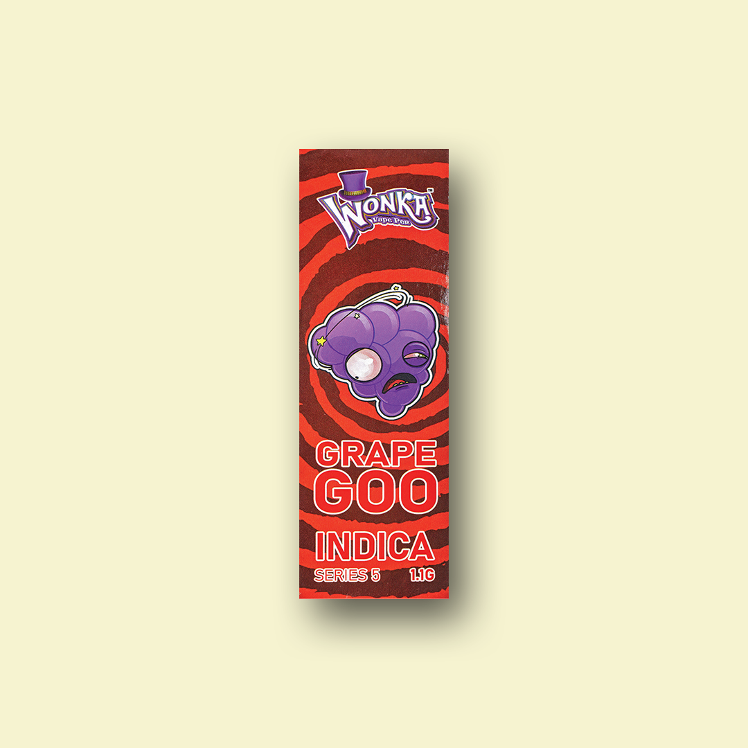GRAPE GOO (BACKGROUND) Grape flavour vape pen
