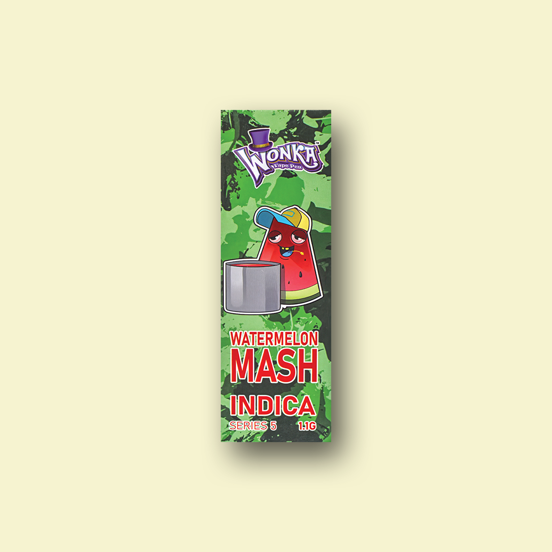 WATERMELON MASH (BACKGROUND) watermelon flavour THC vape pen